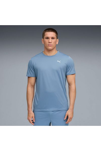 Puma Тениска с политекстурирана материя Erkek Mavi M Tad Ess 527155-34