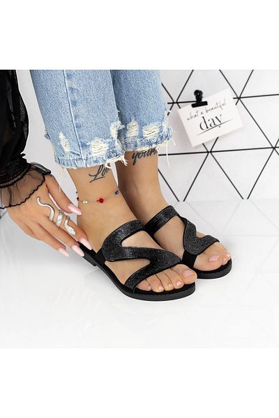 mei Women's Slippers 2HXS27 Black