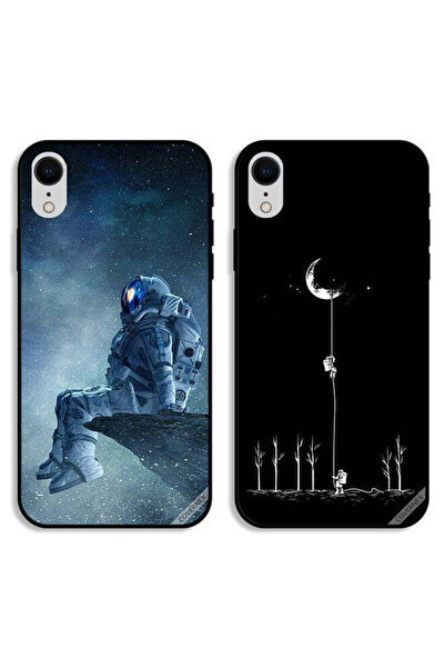 Covernex حافظتان واقيتان لهاتف Apple iPhone XR، رائد فضاء متعب على القمر