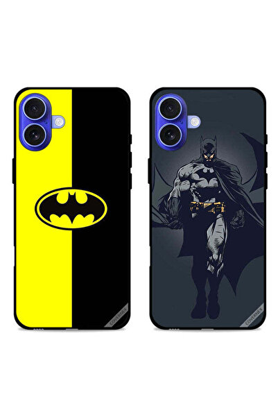 Covernex حافظتان واقيتان لهاتف Apple iPhone 16 مع شعار باتمان وفن باتمان