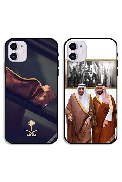 Covernex حافظتان لهاتف آيفون 11 من آبل، غطاءان واقيان، لافتة وطنية سعودية ومح...