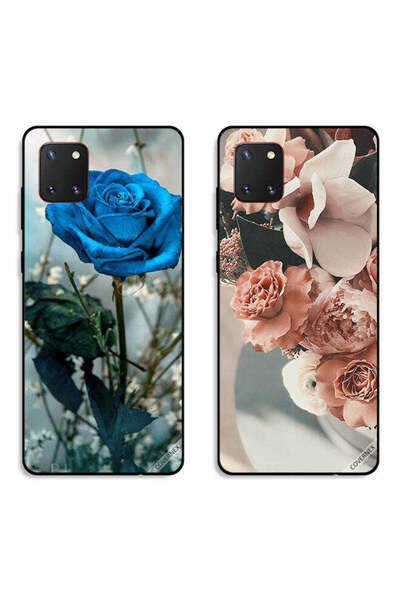 Covernex حافظتان لهاتف سامسونج جالكسي نوت 10 لايت بأغطية حماية وردية مسائية و...