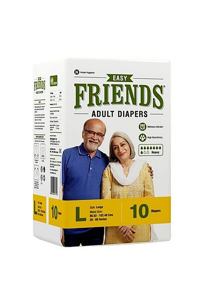 Friends حفاضات للكبار مقاس كبير 10 قطع