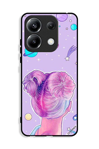 Covernex غطاء حماية لهاتف شاومي بوكو M6 برو 4G برسومات فتاة ونجوم الفضاء