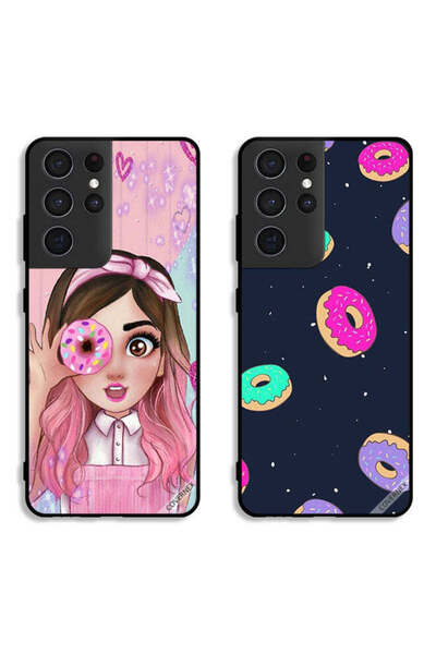 Covernex حافظتان لهاتف سامسونج جالاكسي S21 ألترا 5G، أغطية حماية بتصميم دونات...