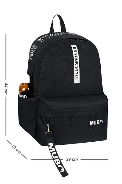 PowerSpeed Unisex Black and White Large Volume Backpack Suitable for Daily and School Use