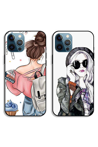 Covernex حافظتان لهاتف Apple iPhone 12 Pro Max، أغطية واقية، فتاة أنيقة وكتب ...