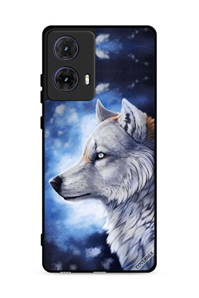 Covernex غطاء حماية لهاتف موتورولا موتو جي 85 5G بطبعة رسم الذئب