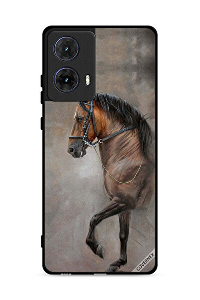 Covernex غطاء حماية لهاتف موتورولا موتو جي 85 5 جي، صورة حصان عتيقة