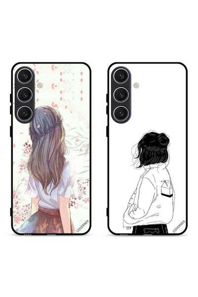 Covernex حافظتان لهاتف سامسونج جالاكسي S24 5G، أغطية حماية، فتاة لطيفة في تفك...