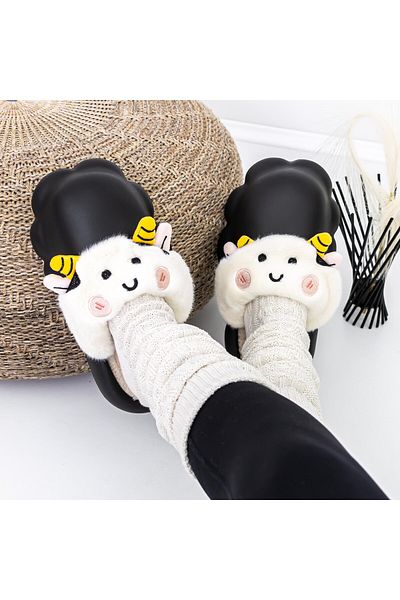 FASHION Women's Slippers W-23 Black |