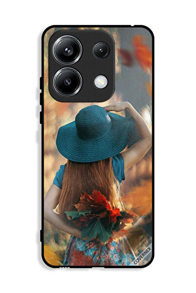 Covernex غطاء حماية لهاتف Xiaomi Poco M6 Pro 4G بطبعة فتاة قبعة تخفي أوراق الحب