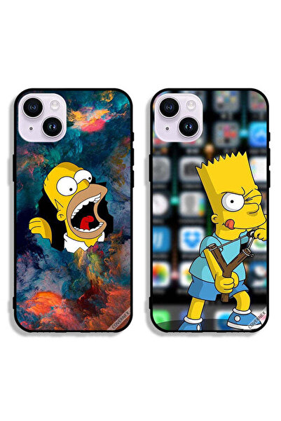 Covernex حافظتان واقيتان لهاتف Apple iPhone 14، تصميم سيمبسون وكارتون الغاضب