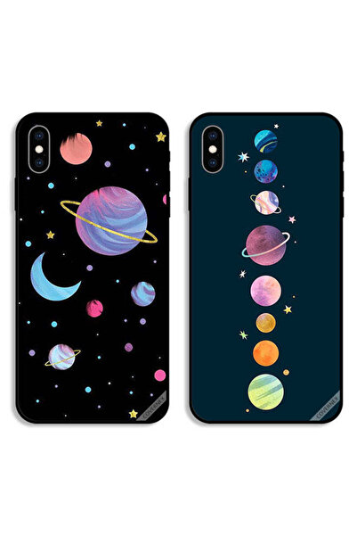 Covernex حافظتان لهاتف Apple iPhone XS Max بأغطية واقية، فن الكواكب ونجم الفضاء