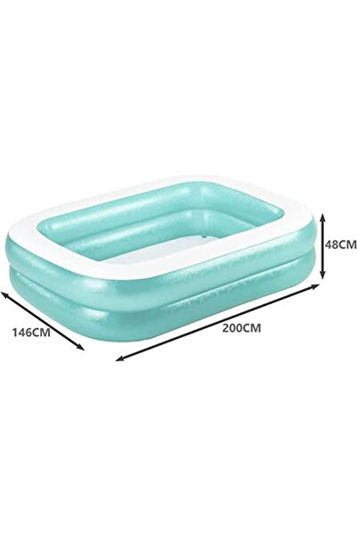 BESTWAY Inflatable pool for children, rectangular, 200x146x48 cm