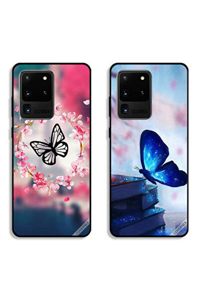 Covernex حافظتان لهاتف سامسونج جالكسي S20 ألترا، أغطية حماية بتصميم فراشة داخ...