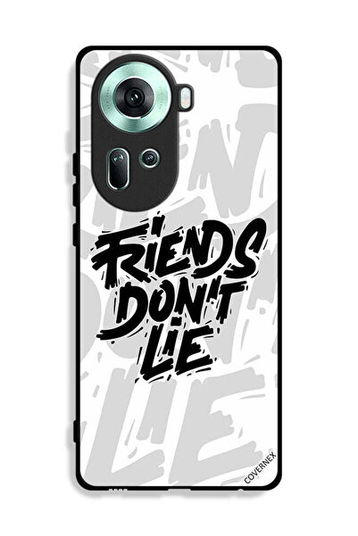 Covernex غطاء حماية لهاتف Oppo Reno11 5G بطبعة "أصدقاء الخط لا يكذبون"