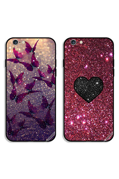 Covernex حافظتان واقيتان لهاتف Apple iPhone 6 Plus/6s Plus بتصميم فراشات لامع...