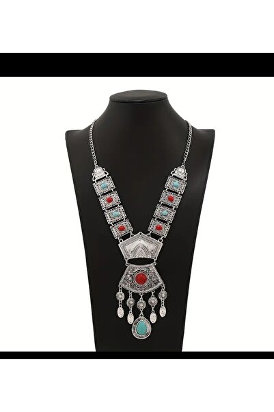 Enanice Gözyaşı Püsküllü kolye