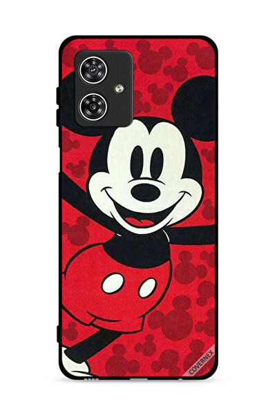 Covernex غطاء حماية لهاتف موتورولا موتو جي 54 5G ميكي ماوس سعيد