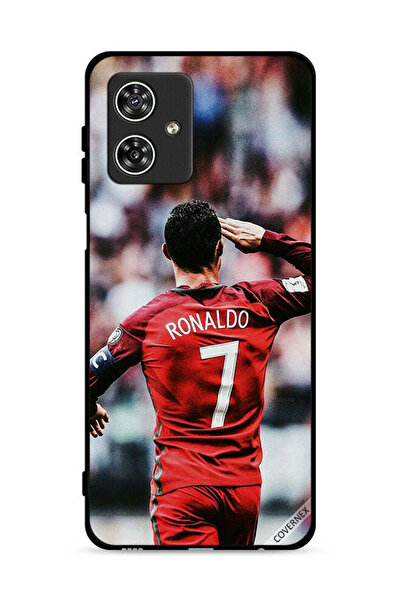 Covernex غطاء حماية لهاتف موتورولا موتو جي 54 5G بشعار رونالدو تحية للجمهور