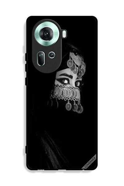 Covernex غطاء حماية لهاتف Oppo Reno11 5G، فتاة ذات عيون جميلة ووجه مجوهرات