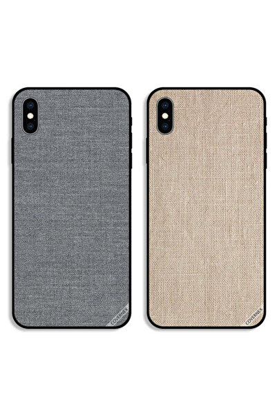 Covernex حافظتان واقيتان لهاتف Apple iPhone XS Max بنمط قماشي وملمس قماشي