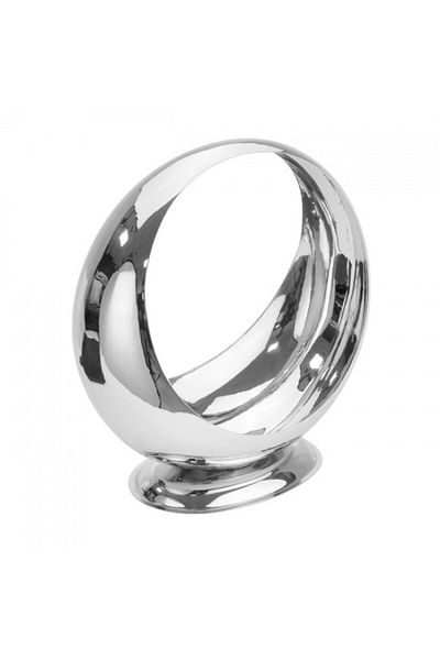 Raki Sydney fruit bowl 40x19xh42cm, stainless steel, silver