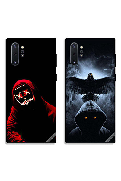 Covernex حافظتان لهاتف سامسونج جالكسي نوت 10 بلس بغطاءين واقيين برسومات قناع ...