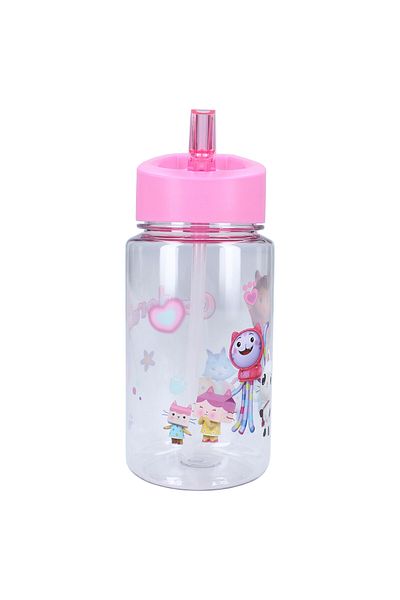 Gabby's Dollhouse Sticla apa pentru copii, plastic, transparent, capacitate 450 ml, Drink Up, Gabby's Dollhouse