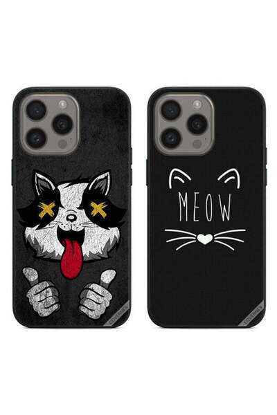 Covernex حافظتان واقيتان لهاتف Apple iPhone 15 Pro Max بتصميم Marshmallow Cat...