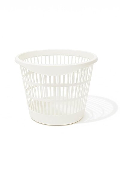 mastergold White Plastic Vented Trash Can – Round 25.5×23cm Lightweight & Easy to Clean Ideal for Office or
