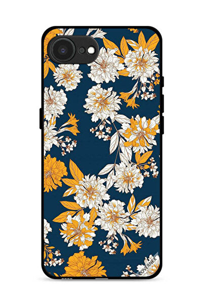 Covernex غطاء حماية لجهاز Apple iPhone 16e بخلفية زهور وأوراق