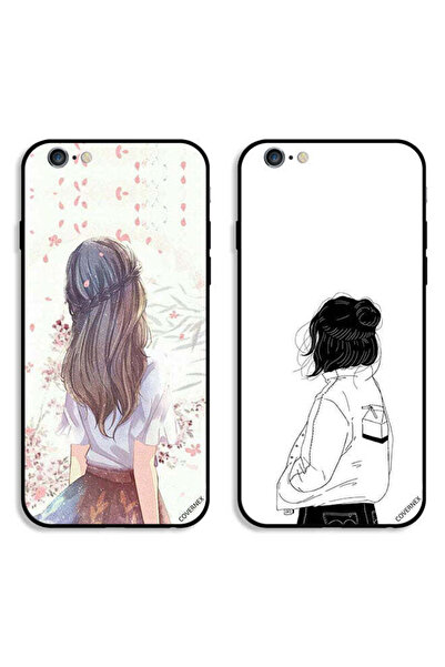 Covernex حافظتان واقيتان لهاتف Apple iPhone 6/6s، فتاة لطيفة في تفكير عميق