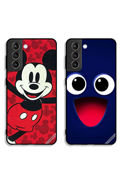 Covernex حافظتان لهاتف سامسونج جالاكسي S21 5G، أغطية حماية برسومات ابتسامة سع...