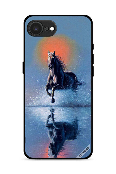 Covernex غطاء حماية لجهاز Apple iPhone 16e بتصميم حصان يركض في الماء