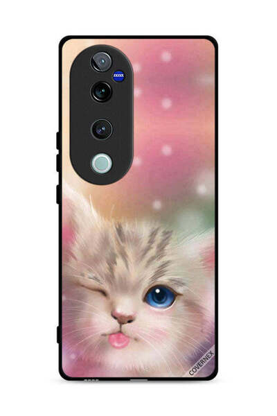 Covernex غطاء حماية لهاتف Vivo S19 Pro 5G بتصميم قطة لطيفة