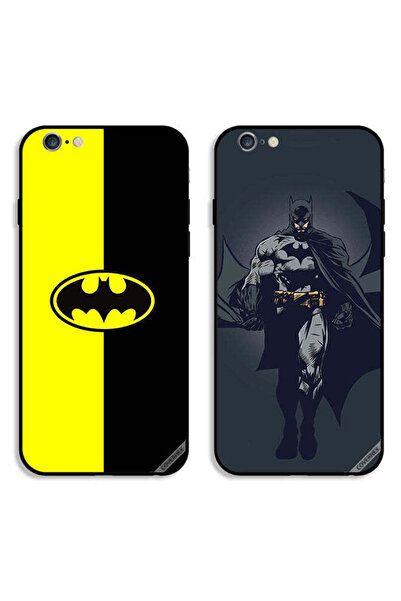 Covernex حافظتان واقيتان لهاتف Apple iPhone 6/6s مع شعار باتمان وفن باتمان
