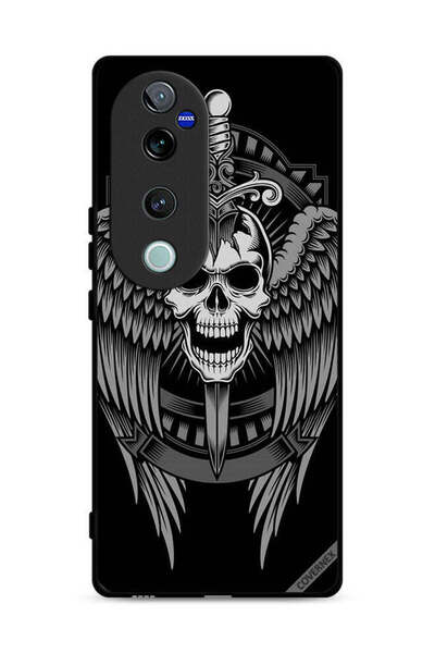 Covernex غطاء حماية لهاتف Vivo S19 Pro 5G بتصميم جمجمة وأجنحة نسر