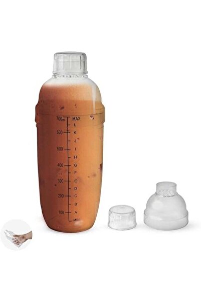 rank خلاط كوكتيل شفاف سعة 700 مل مع مصفاة مدمجة