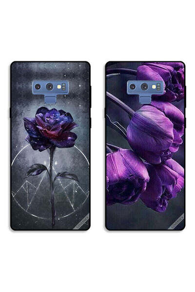 Covernex حافظتان لهاتف سامسونج جالكسي نوت 9 بغطاءين واقيين، زهور داكنة