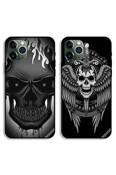 Covernex حافظتان واقيتان لهاتف Apple iPhone 11 Pro Max بتصميم جمجمة وأجنحة نسر