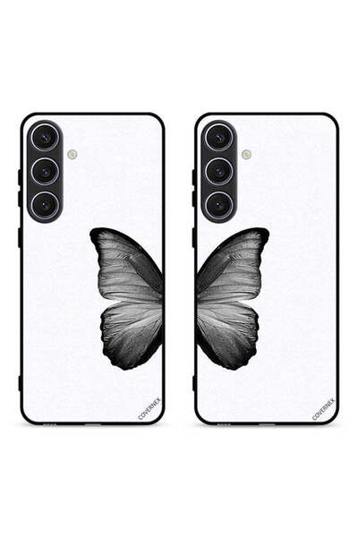 Covernex حافظتان لهاتف سامسونج جالاكسي S24 بلس 5G، أغطية حماية سوداء بتصميم ف...