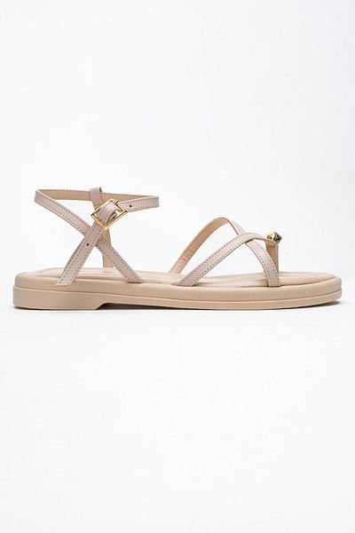 CCWAY AYAKKABI Flip Flop Cross Women's Sandals Beige Skin
