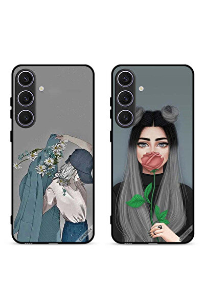 Covernex حافظتان واقيتان لهاتف سامسونج جالاكسي S23 FE 5G، بتصميم فتاة ترتدي م...