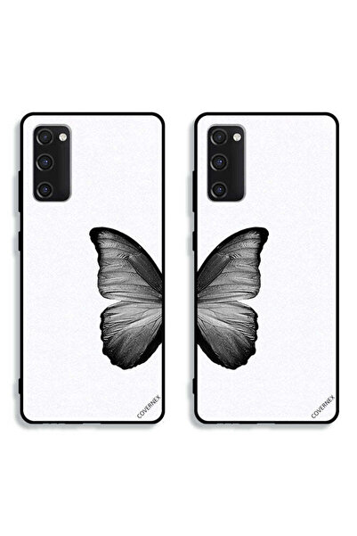 Covernex حافظتان لهاتف سامسونج جالاكسي S20 FE، أغطية حماية سوداء بتصميم فراشة...