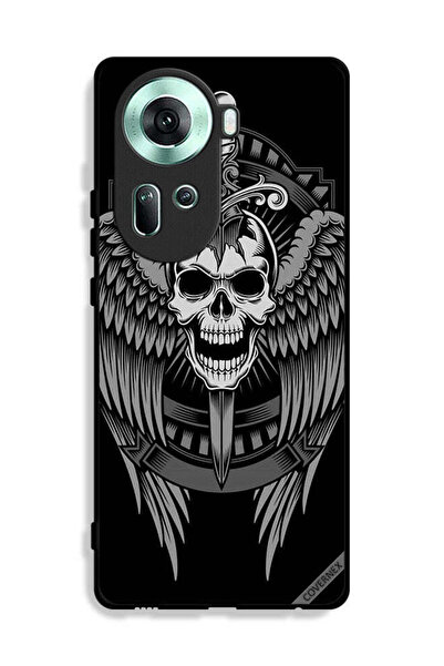 Covernex غطاء حماية لهاتف Oppo Reno11 5G بتصميم جمجمة وأجنحة نسر