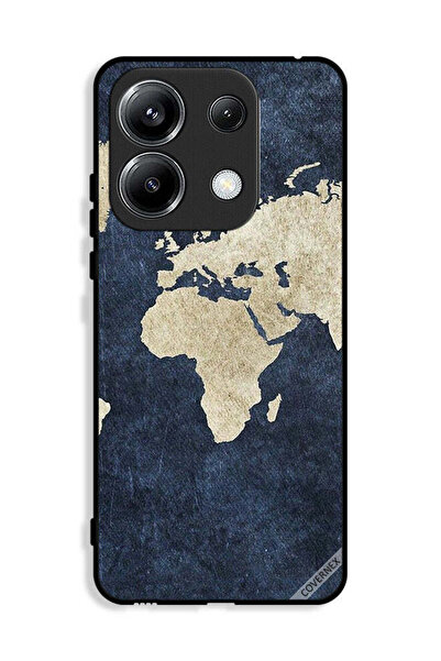 Covernex غطاء حماية لهاتف Xiaomi Poco M6 Pro 4G بنمط خريطة على الجينز