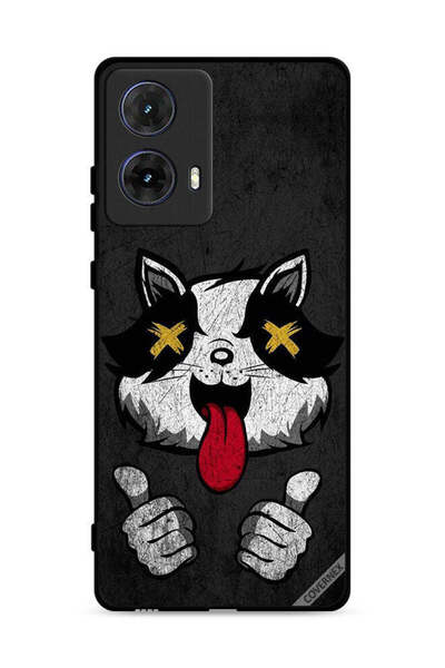 Covernex غطاء حماية لهاتف موتورولا موتو جي 85 5G بتصميم قطة مارشميلو