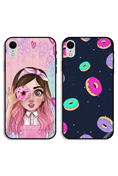 Covernex Two Cases For Apple iPhone XR Protective Covers Donuts and Donut Lov...